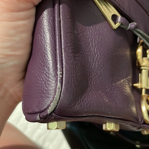 Rebecca Minkoff deep purple and gold mini MAC bag - Picture 8 of 10